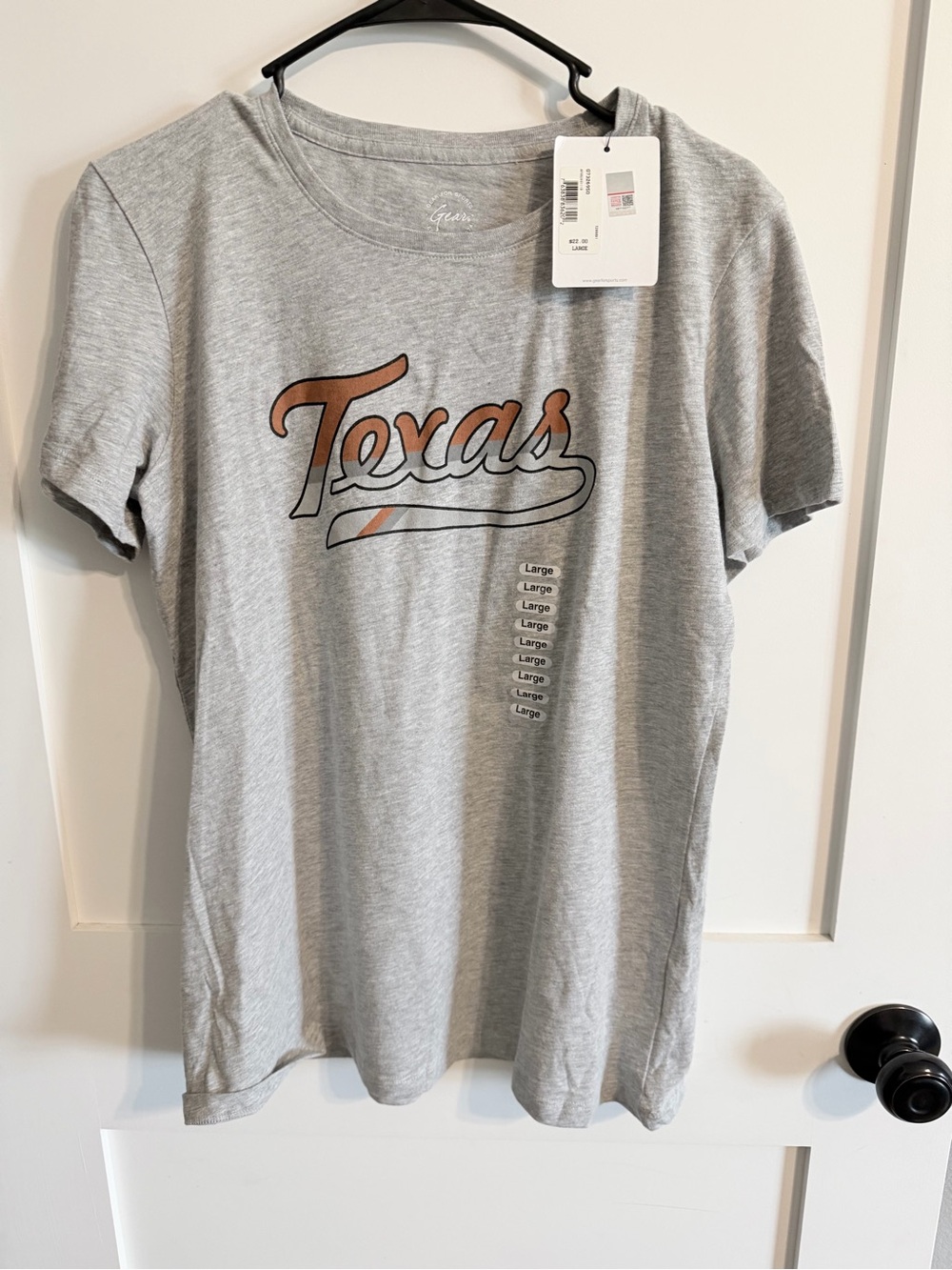 New Texas Longhorn Gray 'Texas' Graphic Tee - Unbranded